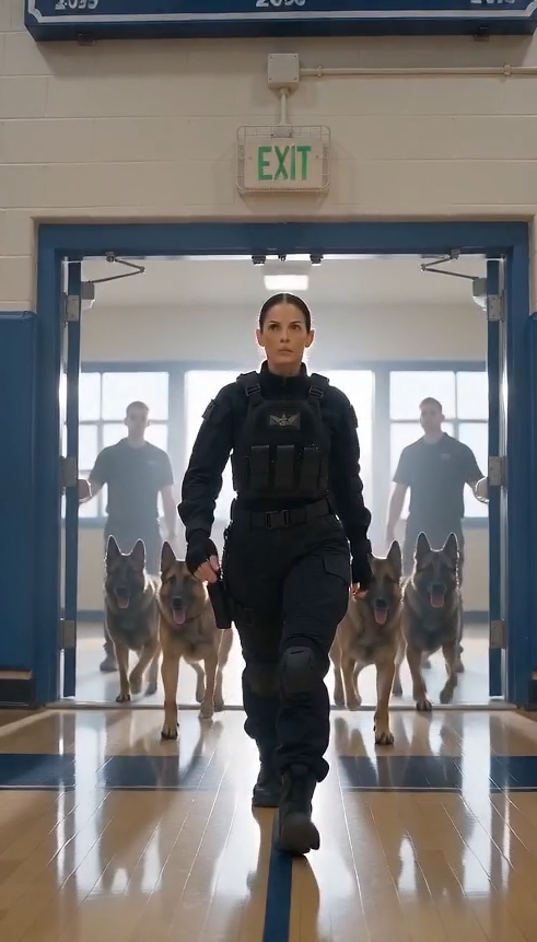 He Humiliated a Boy for Saying His Mother Was a Navy SEAL — Then the Gym Doors Opened Behind Her Military Dogs