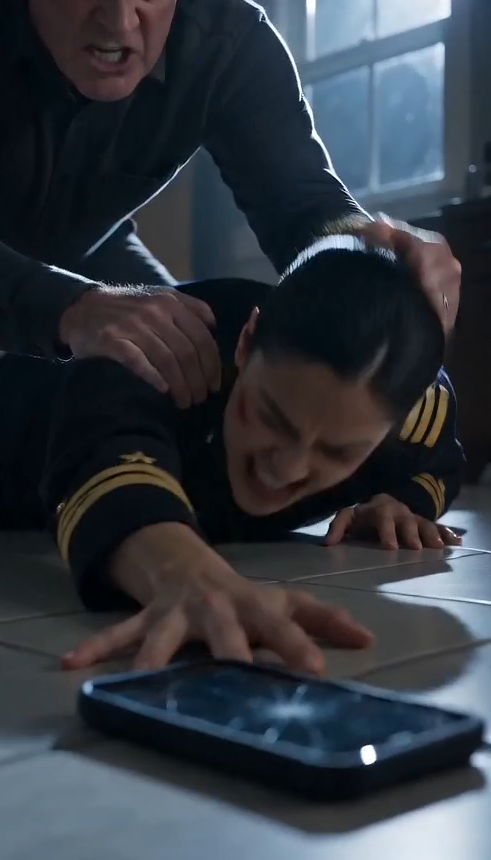 He Broke Into a Navy Officer’s Apartment and Beat Her Down — But Her Distress Signal Proved She Wasn’t the Weak Girl He Remembered