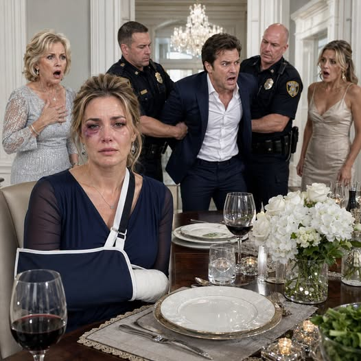 HE BROKE HIS WIFE’S ARM AND LET HIS FAMILY LAUGH AT HER—THEN THE POLICE READ THE DEED AND ASKED WHO REALLY OWNED THE HOUSE