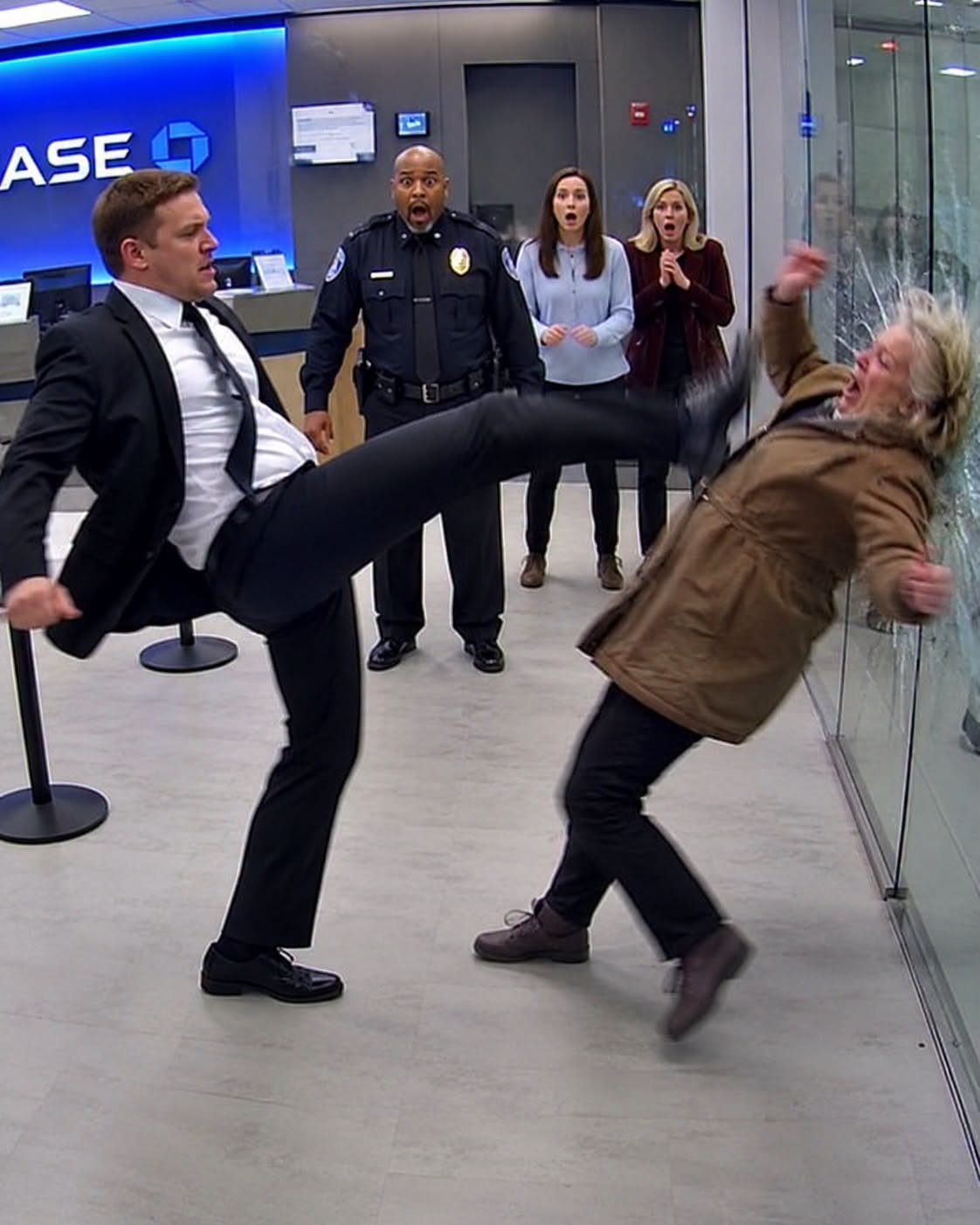 HE KICKED AN OLDER WOMAN OUT OF THE BANK—THEN SHE CALLED HIM SOMEONE’S MOTHER