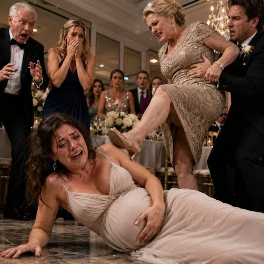 HIS MOTHER KICKED HIS PREGNANT WIFE AT THEIR ANNIVERSARY DINNER—THEN HER PHONE EXPOSED WHY SHE FEARED THE TWO HEARTBEATS