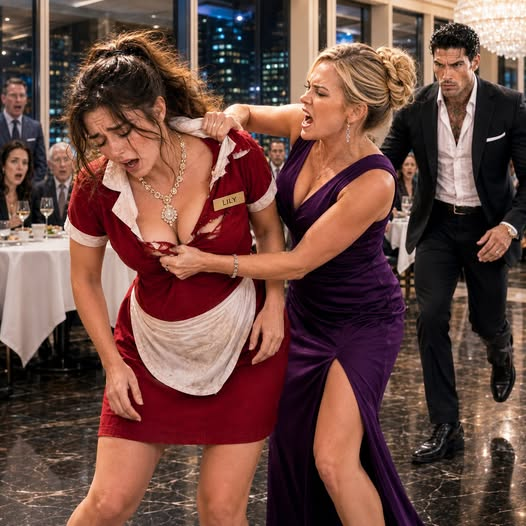A Wealthy Woman Tore a Waitress’s Dress Before the Entire Restaurant—Then the Mafia Boss Recognized the Locket Around Her Neck