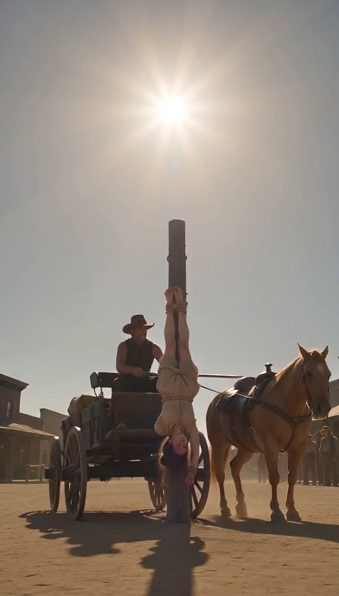 THEY HUNG HER UPSIDE DOWN FOR STEALING A KNIFE—THEN A RANCHER’S HORSE POINTED TO THE MAN WHO ACCUSED HER