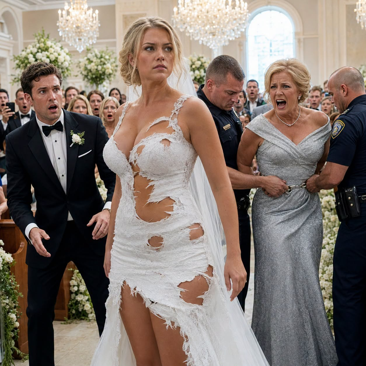 Her Mother-in-Law Cut Her Wedding Dress to Humiliate Her—Then the Bride Turned the Ceremony Into a Public Fraud Hearing