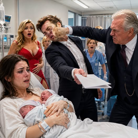 HE THREW DIVORCE PAPERS ON HIS WIFE BESIDE THEIR PREMATURE TWINS—THEN THE MAN WHO OWNED THE HOSPITAL CALLED HER HIS GRANDDAUGHTER