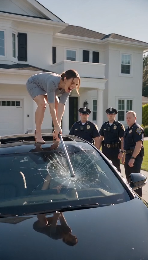 HIS MISTRESS SMASHED A PREGNANT WIFE’S CAR AND LOCKED HER INSIDE—THEN A BLACK SUV ARRIVED FOR THE FAMILY THEY MOCKED