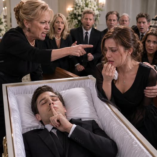 His Mother Forced His Widow to Sign Away Everything Beside His Coffin — Then the “Dead” Man Tapped Twice Against the Satin