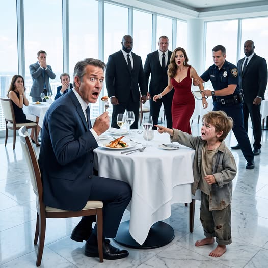 A Barefoot Boy Stopped a Billionaire from Eating Poison—But the Secret in His Pocket Threatened His Wife’s Entire Empire
