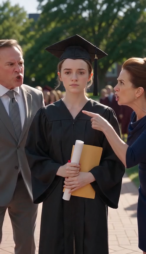 HER PARENTS CALLED HER A FAILURE IN FRONT OF HER ENTIRE GRADUATING CLASS—THEN HER YELLOW ENVELOPE EXPOSED THE LOANS THEY STOLE IN HER NAME