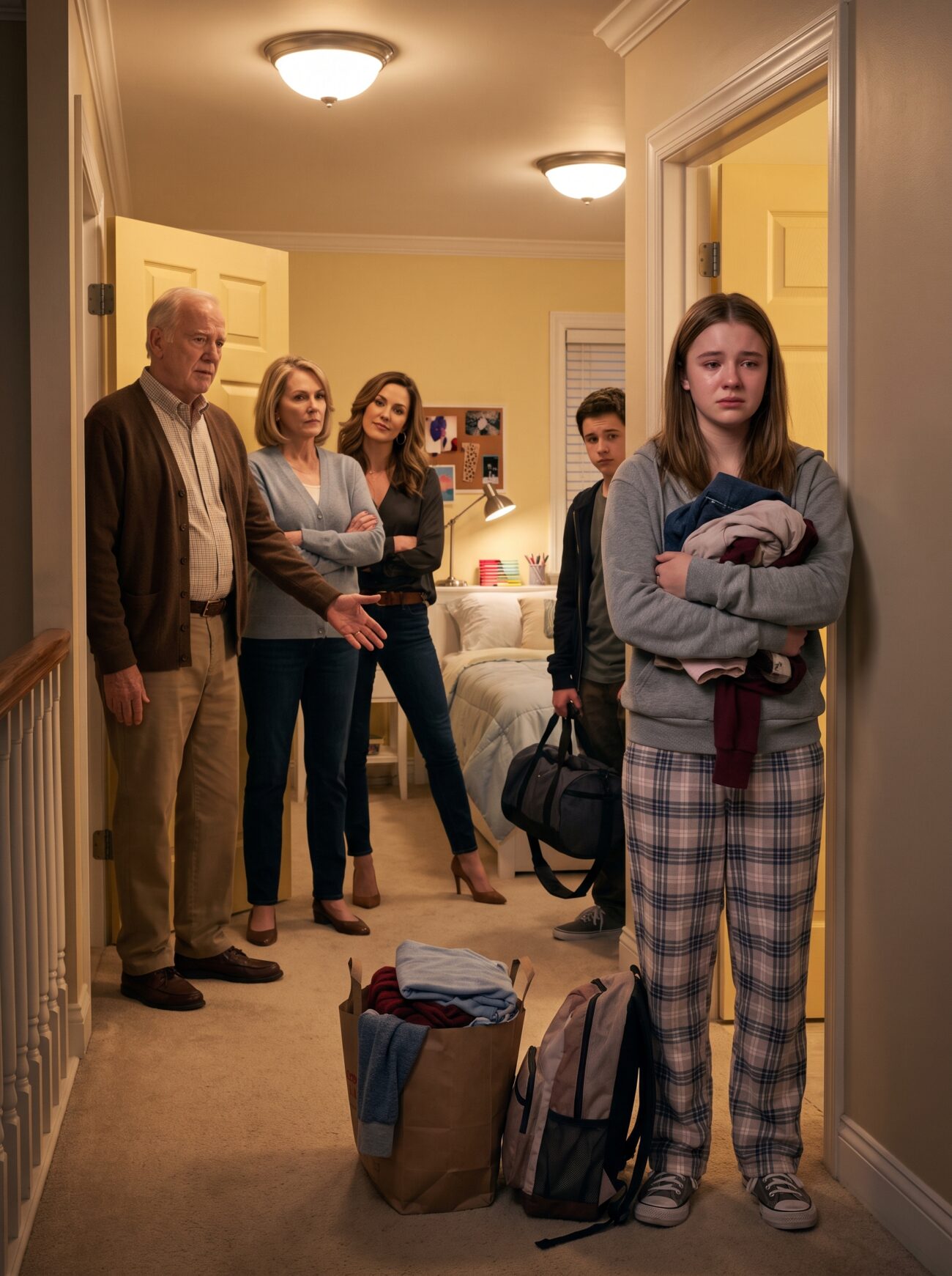 At 12:43 a.m., my sixteen-year-old daughter called me from the curb outside our own house. “Grandpa said my room belongs to Avery now,” Grace whispered, while I stood in a hospital medication room with one glove still on. My in-laws had put her backpack and pajamas in a grocery bag, locked the door, and expected her to disappear quietly. What they forgot was that the house had never legally belonged to them. - Full Story