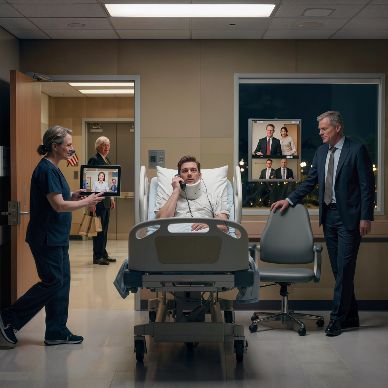"Car accident at 5:30 am — woke up in ICU with a broken spine. My parents drove to San Diego for my brother’s launch party I funded. Seven days alone. No calls. No visits. They chose him over my surgery. The nurse showed me security footage. A stranger came every night. She left gifts, asked about me, then disappeared — until I saw her face. " - Full Story